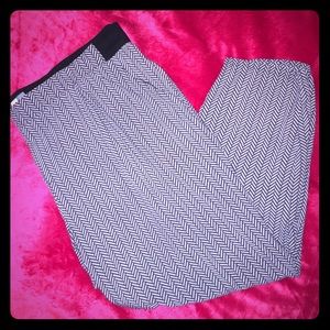 Black & White Capri Slacks